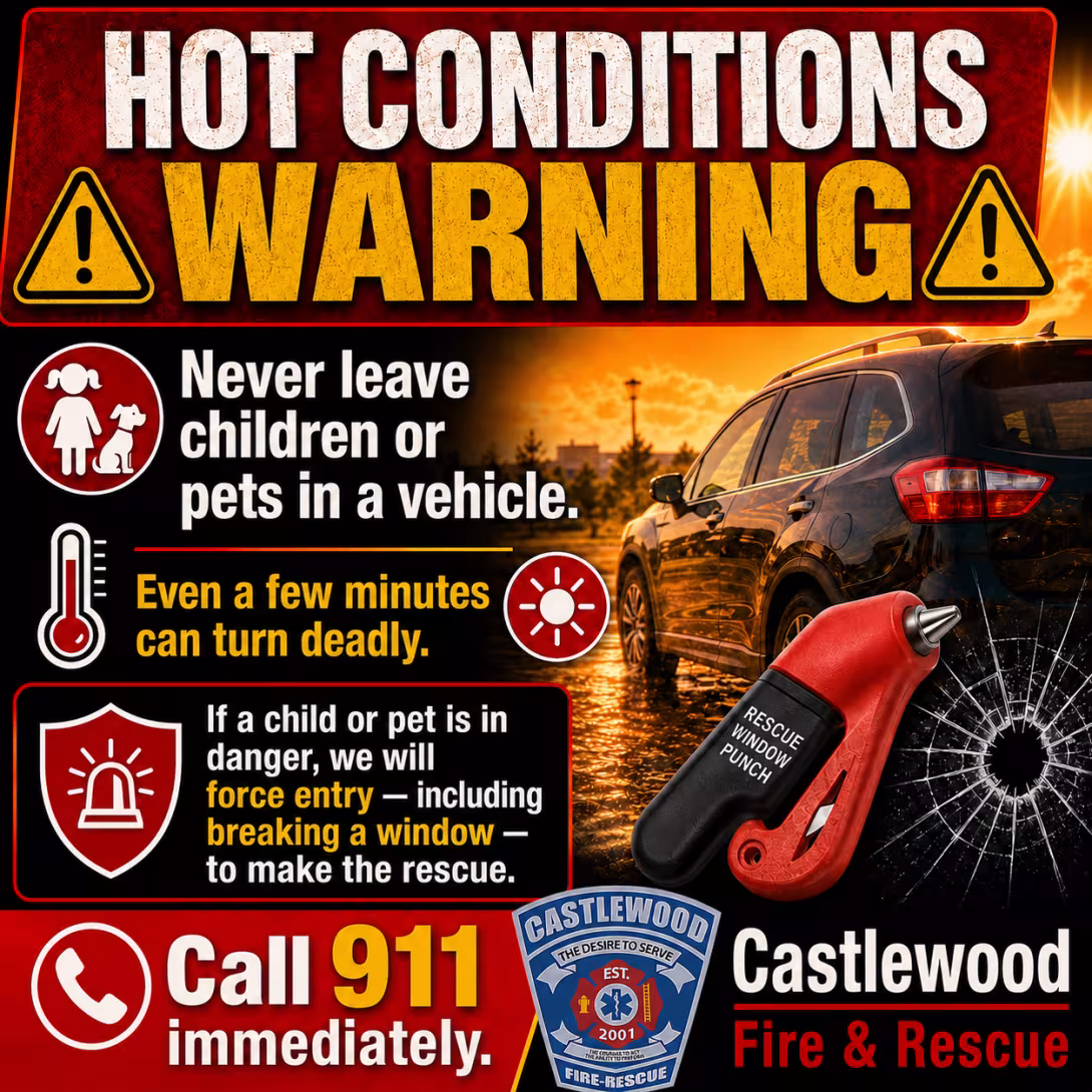Hot Conditions - Warning